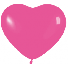 Balón srdce tmavo Ružové 12´´- 31cm