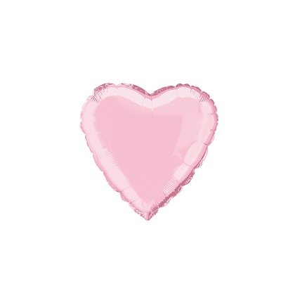 Balón srdce Ružové bl.