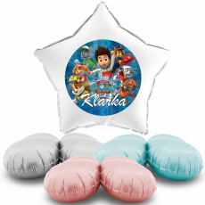 Balón Paw Patrol s menom