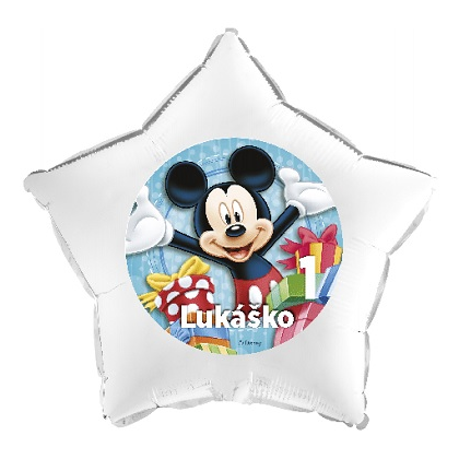 Balón Mickey Mouse s menom