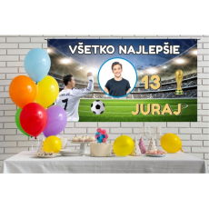 Narodeninový banner Ronaldo 110x60 cm