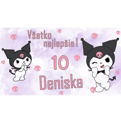 Narodeninový banner Kuromi