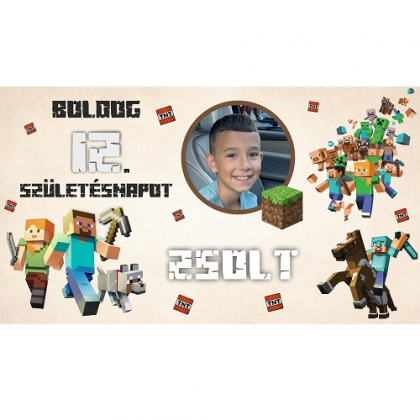 Narodeninový banner Minecraft 