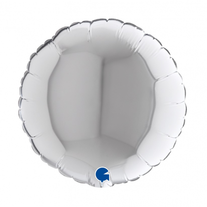 Balón 9´´ Kruh strieborný 32 cm