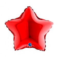 Balón 9´´ Hviezda červená 22 cm