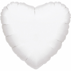 Balón Srdce 45 cm biele