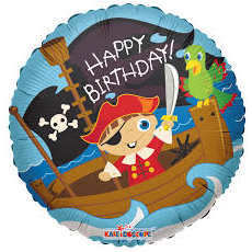 Balón Pirát Happy Birthday