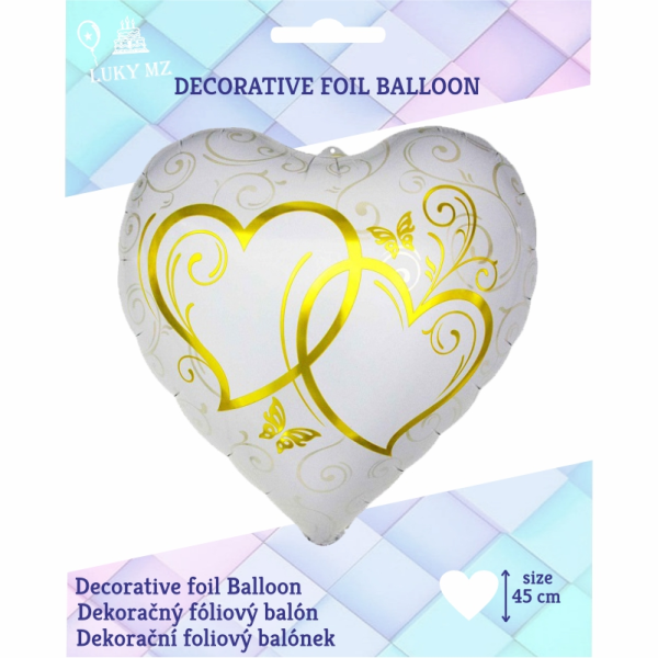 Balón Srdce so srdiečkami