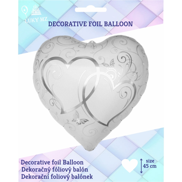 Balón Srdce so srdiečkami