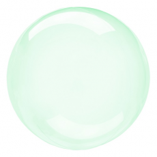 Balón priehľadný zelený fóliový