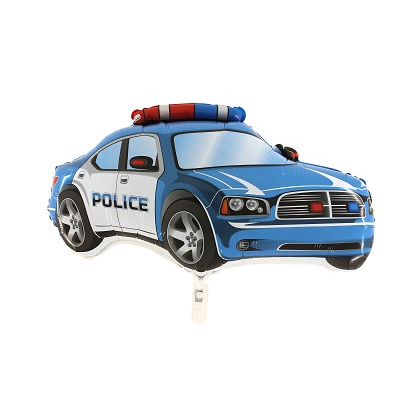 Balón Policajné auto modré