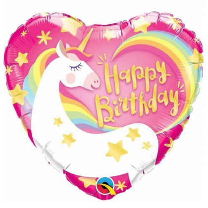 Balón Jednorožec Happy Birthday / Birthday Magical Unicorn