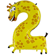 Balón Číslo 2 Žirafa