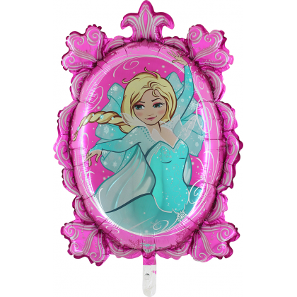 Balón Ľadová princezná zrkadlo