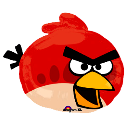 Balón Angry Birds červený US