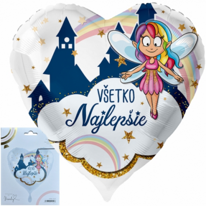 Balón Všetko najlepšie Víla