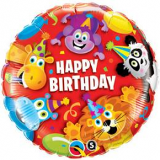 Balón Zvieratká Happy Birthday / BDay Party Animals