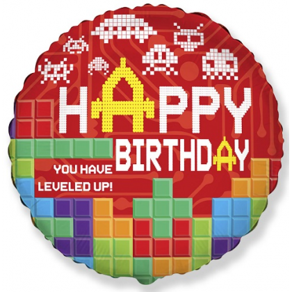 Balón Tetris Happy BDay