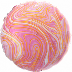 Balón fóliový mramor ružový