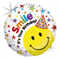 Balón Smajlík Happy Birthday