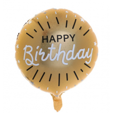 Balón Happy Birthday holografický