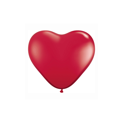 Balón srdce tmavo červená Q 11´´ HRT Ruby Red