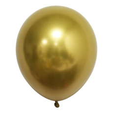 Balón zlatý chrómový