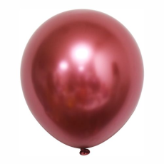 Balón červený chromový 
