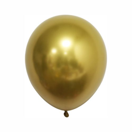 Balón zlatý chrómový