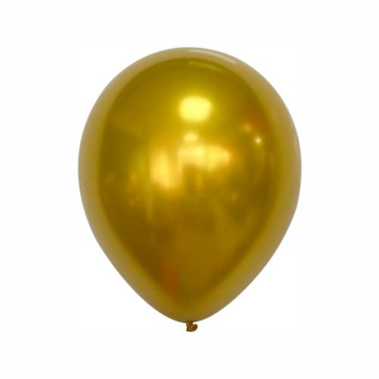 Balón zlatý chrómový