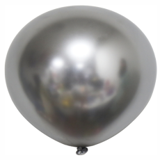 Balón strieborný chromový 90 cm - 3ft