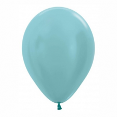 Balón metalický Tyrkys Aquamarín 436 R12 - 30cm
