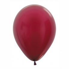 Balón metalický Bordový 518 R12 - 30cm