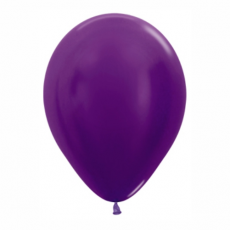 Balón metalický Fialový 551 R12 - 30cm