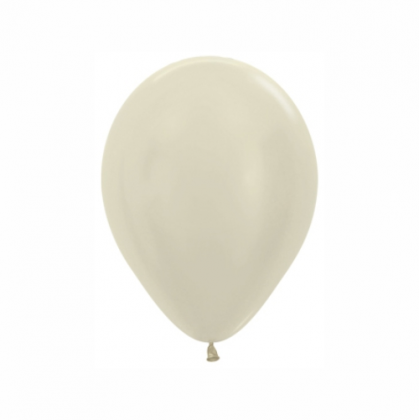 Balón metalický Krémový 473 R5 - 13cm