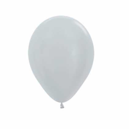 Balón metalický Strieborný 481 R5 - 13cm