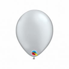Balón metalický strieborný Q 5´´ Silver
