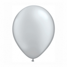 Balónik metalický strieborný 28cm Silver