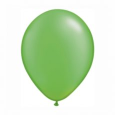 Balónik metalický zelený 28cm Lime Green PRL