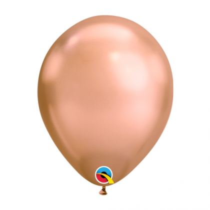 Balón metalický rose gold Chrome Q11 - 28cm