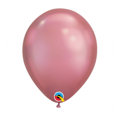 Balón metalický ružový Chrome Mauve Q11 - 28cm