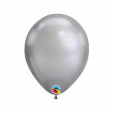 Balón metalický strieborný Chrome Silver Q7 - 18cm