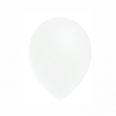 Balón metalický Biely 5´´ - 13 cm