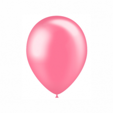 Balón metalický bledo ružový 5´´-  13 cm