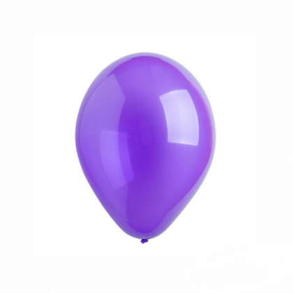 Balón priehľadný Fialový
