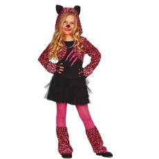 Dievčenský kostým ružový Leopard
