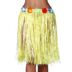 Havajská sukňa žltá 50 cm