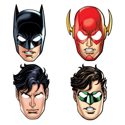 Masky hrdinov Liga Spravodlivosti