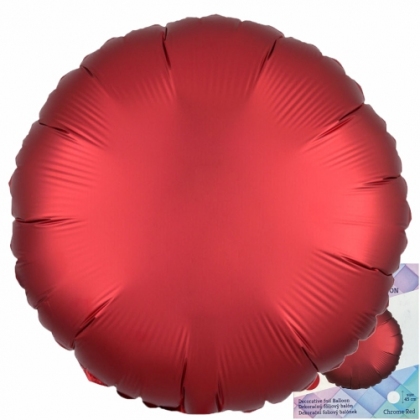Balón Kruh červený chrómový