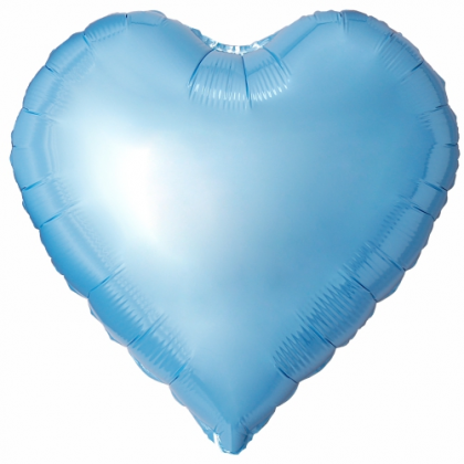 Balón srdce Bledo Modré